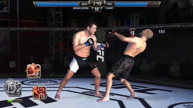 UFC бои. Майкл Биспинг против ТиДжей Гранта. смотреть онлайн