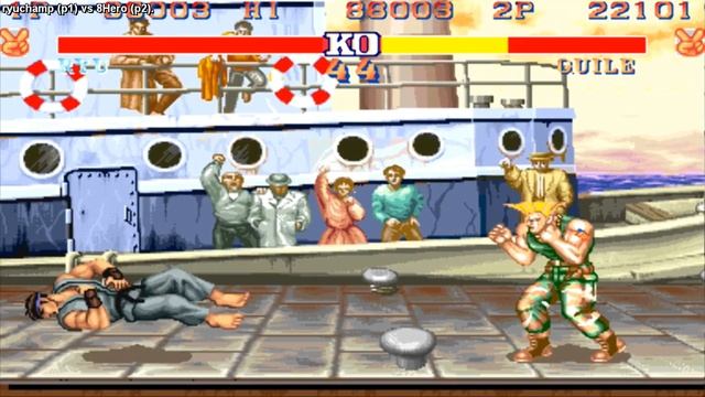 Street Fighter 2 Champion Edition - ryuchamp (PAK) VS (USA) 8Hero [sf2ce][Fightcade] [ストリートファイター2] смотреть онлайн