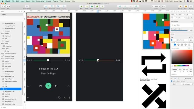 4.23 Sketch - Mobile Design - Music Player Elements Pt2 смотреть онлайн