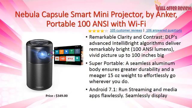 Top 7 mini projector Buy on Amazon 2018 смотреть онлайн