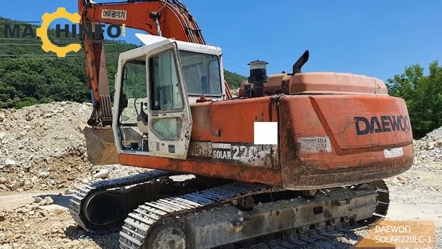 DAEWOO SOLAR 220LC-3 used excavator for sale | Machinfo смотреть онлайн