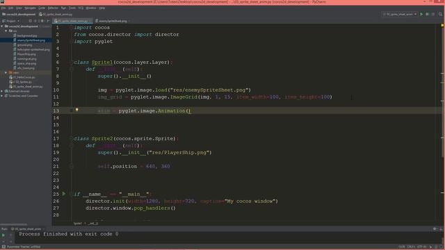 cocos2d python - 05 - sprite sheet animation p1 смотреть онлайн
