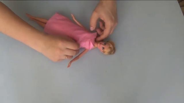 Платье для Куклы без иголки, ниток и клея смотреть онлайн