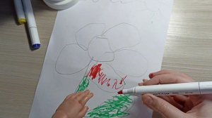 Vlog//Делаем с Никой задание из детского сада// **разрисовала все руки 😱**