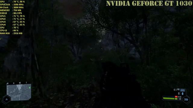Crysis 1 Gameplay - Nvidia GT 1030 - Core i3 6100 - 8GB RAM ( HD 900p ) PC смотреть онлайн