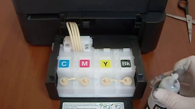 Epson L210 / L350 Обзор. Установка. Подключение. МФУ с СНПЧ смотреть онлайн