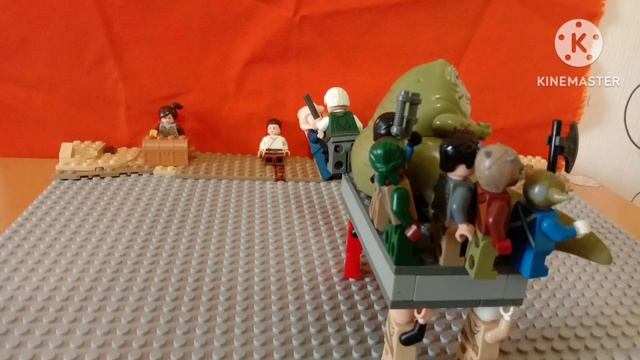 Джабба Хатт и бандиты. Часть вторая. Лего анимация.