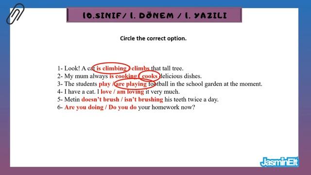 10. Sınıf İngilizce 1. Dönem 1. Yazılı смотреть онлайн