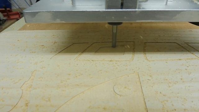CNC D-500 Routing Machine Pocketing and Cutting 18mm Birch Plywood смотреть онлайн