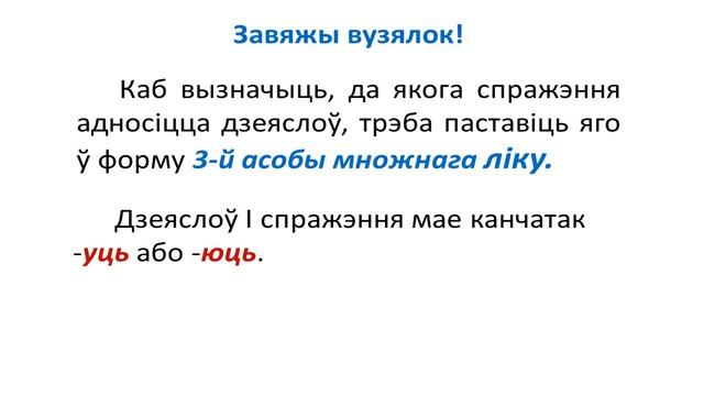 Тэма 21. Канчаткі дзеясловаў 3-й асобы множнага ліку I і II спражэння смотреть онлайн