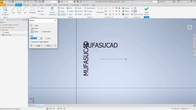 Inventor How To Rotate Text