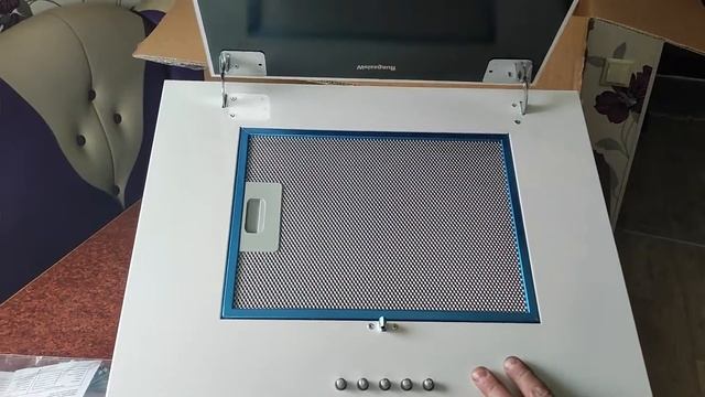 Распаковка — Вытяжка наклонная Weissgauff Gamma 50 PB WH LED смотреть онлайн