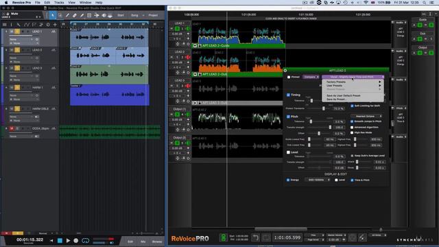 Использование Quick APT и Quick Doubler в Revoice Pro со Studio One [Yorshoff Mix] смотреть онлайн