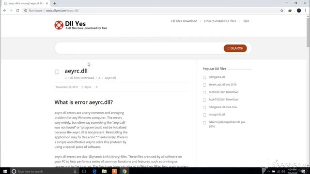 How to Fix System Error ( aeyrc.dll missing ) Occuring in Crysis 3 Game in Windows 10 смотреть онлайн