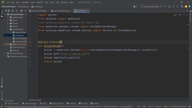 Part 10 | Selenium With Python Tutorial For Beginners | Conftest.py File and Pytest Fixtures Scope смотреть онлайн