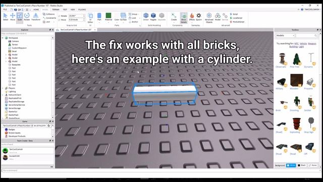 Collision Fix in Roblox Studio! смотреть онлайн