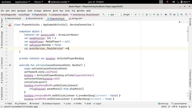 32.Creating MusicService Class | Music Player Application | Android Development Kotlin in Hindi смотреть онлайн