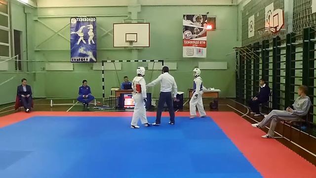 Соревнования Тхэквондо ВТФ Егор 26.01.14 второй поединок смотреть онлайн