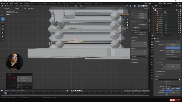 3D Избушка на курьих ножках #1 / Мини курс по моделированию в Blender 3D смотреть онлайн