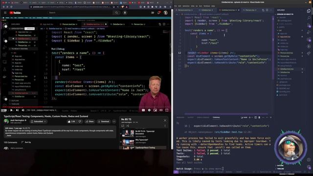 Watch Me Code: Learning TypeScript - TDD with REACT - Part 1 смотреть онлайн
