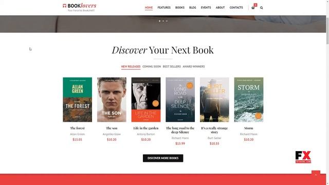 Booklovers - Publishing House and Book Store WordPress Theme Shi смотреть онлайн