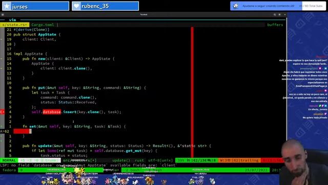 Añadimos Redis a la API REST hecha en Actix y Rust, día 2 (VOD, 25-JUL-2022) смотреть онлайн