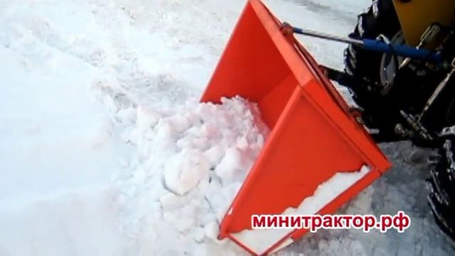 Кузов задненавесной на минитрактор с механизмом опрокидывания смотреть онлайн