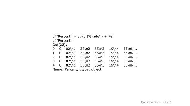 Pandas : Add a percent sign to a dataframe column in Python смотреть онлайн