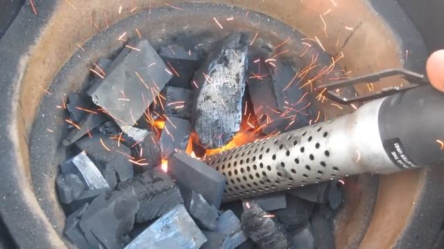 Розжиг гриля специальным феном за 1 мин смотреть онлайн