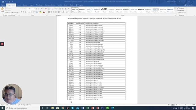 Matemática algarismos romanos – Aplicação das 9 dicas de ouro - números 641 ao 680 смотреть онлайн