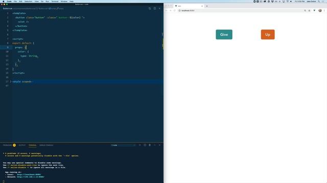 Vue Prop Defaults and Validators смотреть онлайн