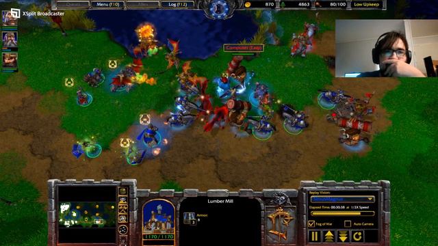 Warcraft 3 Reforged Sublime Shoutcasts Humans vs Easy Orcs Booty Bay Part 4 смотреть онлайн