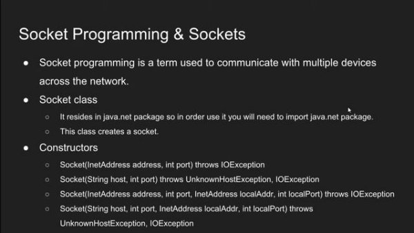Advance Java Tutorial 02 Sockets and Socket programming