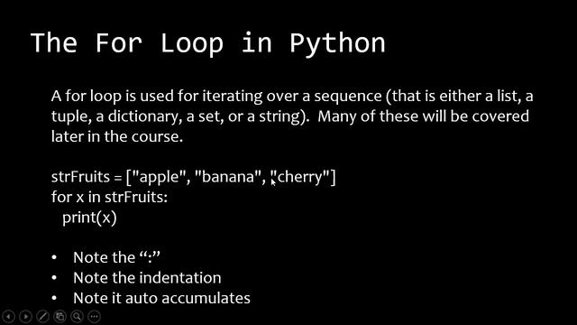 The Iterative Structure in Python смотреть онлайн
