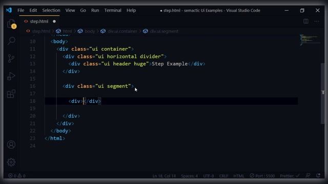 18. Steps | Semantic UI смотреть онлайн
