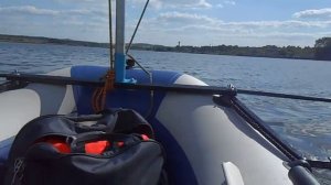 Надувная лодка  Стелс  Аэро  275  с латинским парусом.