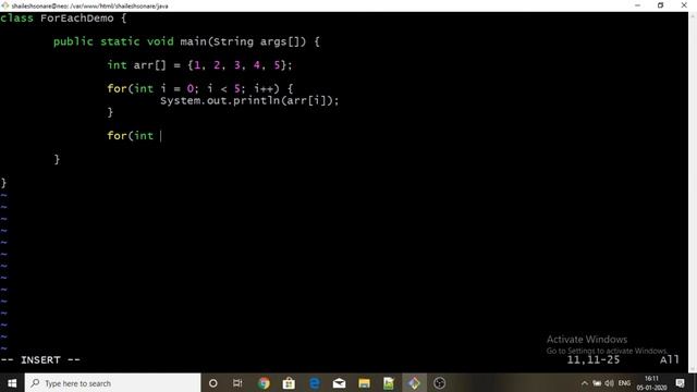 8 foreach (Enhanced For Loop) in Java смотреть онлайн