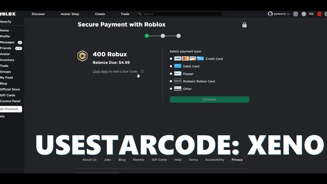 *USE STAR CODE: XENO* HOW TO USE ROBLOX STAR CODES! 2021! (Roblox) смотреть онлайн