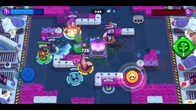 Игра за БО в бравл старс геймплей #brawlstars смотреть онлайн