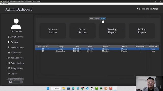 Taxi Booking System | Python project using tkinter framework and MySQL database. смотреть онлайн