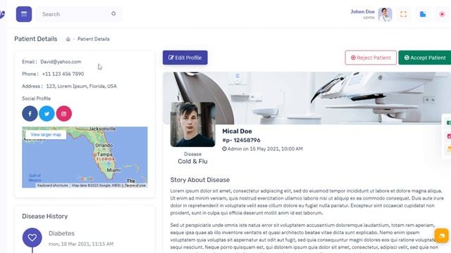 Doclinic Admin - Unique Medical Dashboard With Bootstrap Admin panel смотреть онлайн