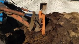 Самодельные вилы на КУН в работе.