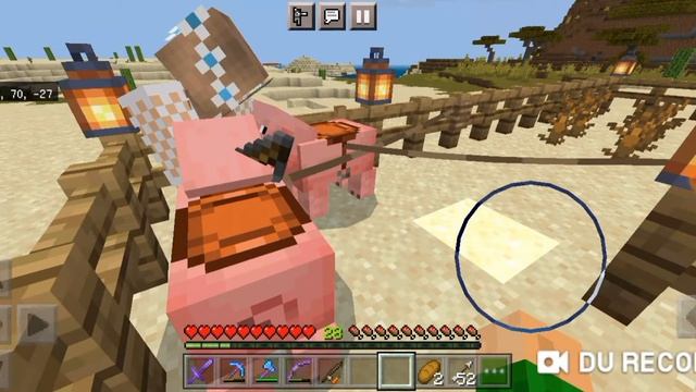 Приручили свинью в майнкрафт !!! смотреть онлайн