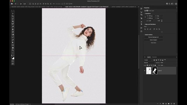 How to Remove WHITE BACKGROUND in PHOTOSHOP CC 2021 смотреть онлайн