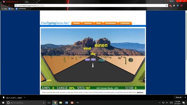 FreeTypingGame.net - Desert Typing Racer (Any % Only SpaceKey) смотреть онлайн