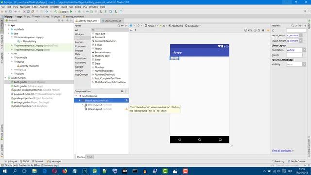 [Kotlin in Android Studio 3.0.1] #12 Layout design with RelativeLayout | LinearLayout смотреть онлайн