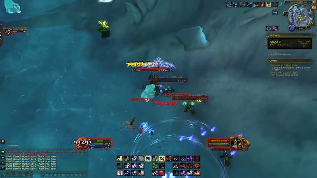 World of Warcraft Legion 7.3 PTR | Invasion Rift: Ice смотреть онлайн