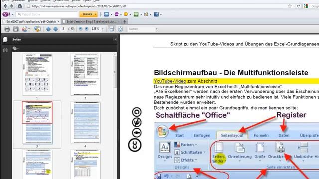 Skript zum Excel Grundlagenseminar mit 39 Videos смотреть онлайн