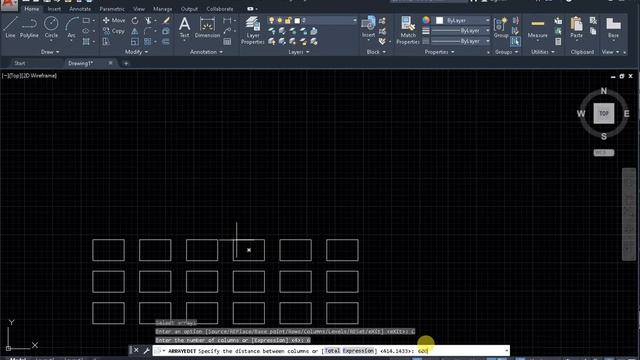 Edit Array AutoCAD смотреть онлайн