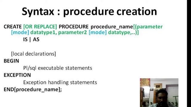 pl/sql procedure смотреть онлайн
